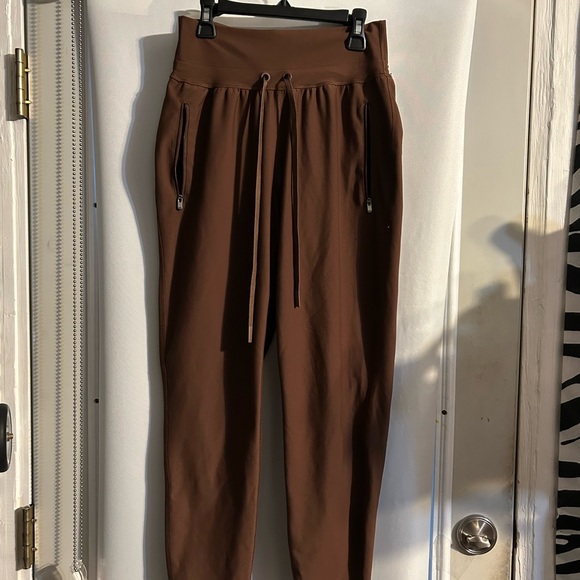 Brown Drawstring Joggers - Picture 3 of 7